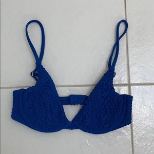 Royal blue bikini top